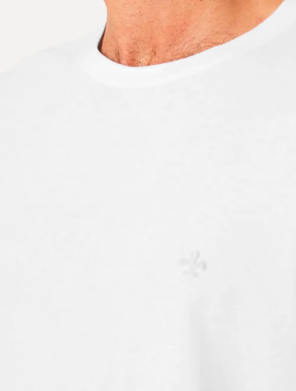 Kit Camisetas Dudalina Malha Cáqui Escuro Listrado e Branco
