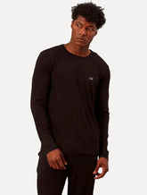 Pijama Calvin Klein Masculino Manga Longa Calça CK Modal Preto