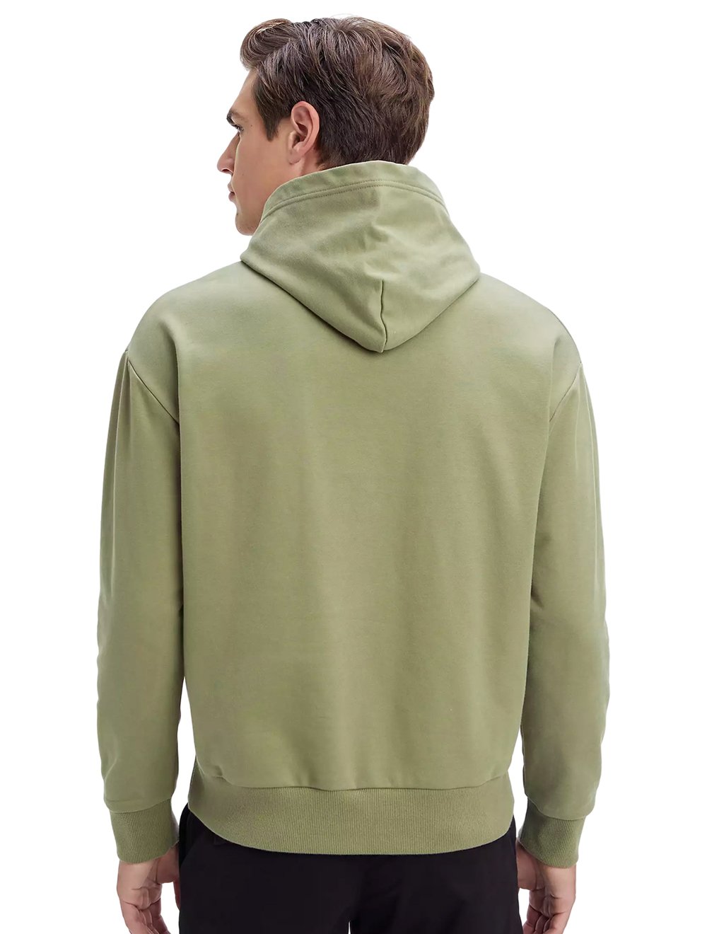 Moletom Calvin Klein Canguru Hoodie CK Tag Verde Oliva