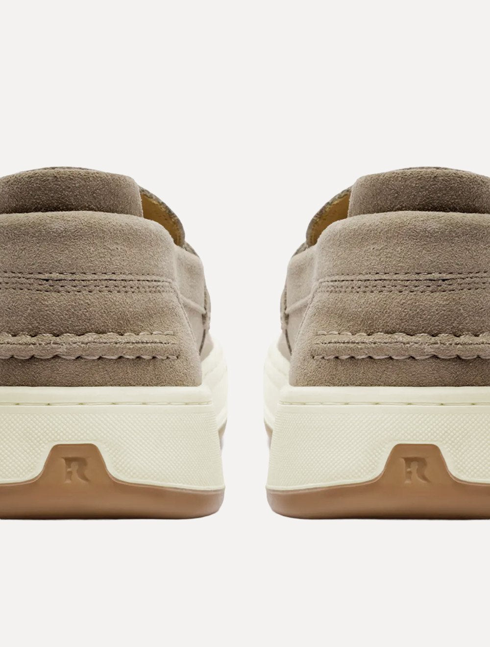 Tênis Reserva Masculino Couro Camurça Lavada Fendi Capri Cinza Claro