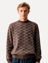 Pulôver Armani Exchange Masculino Regular Marrom