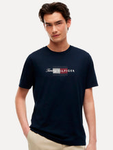 Camiseta Tommy Hilfiger Masculina Brand Love Big Graphic Azul Marinho