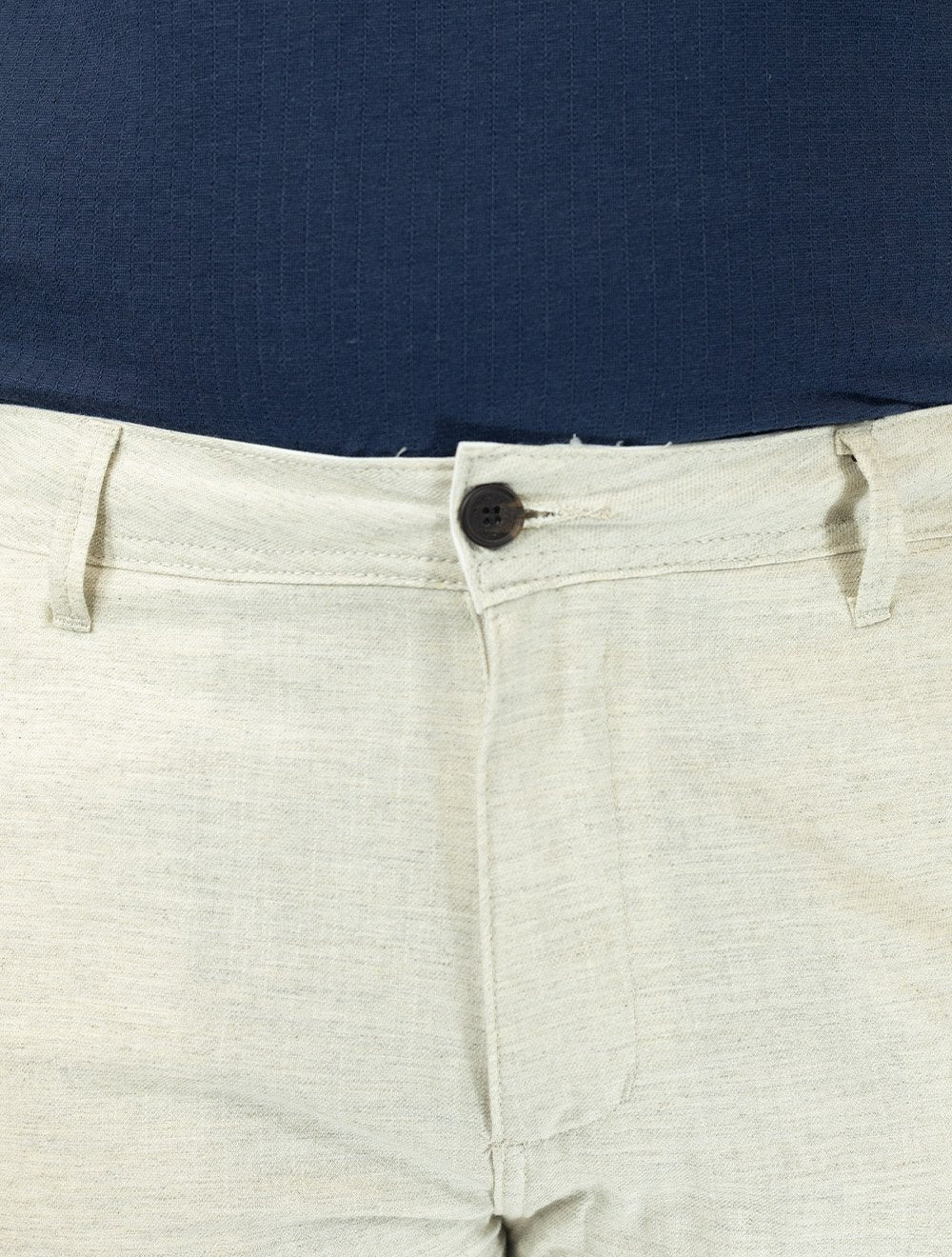 Bermuda King & Joe Masculina Slim Casual Soft Colors Areia