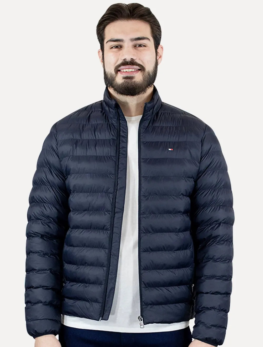 Jaqueta Tommy Hilfiger Core Packable Recycled Azul Marinho