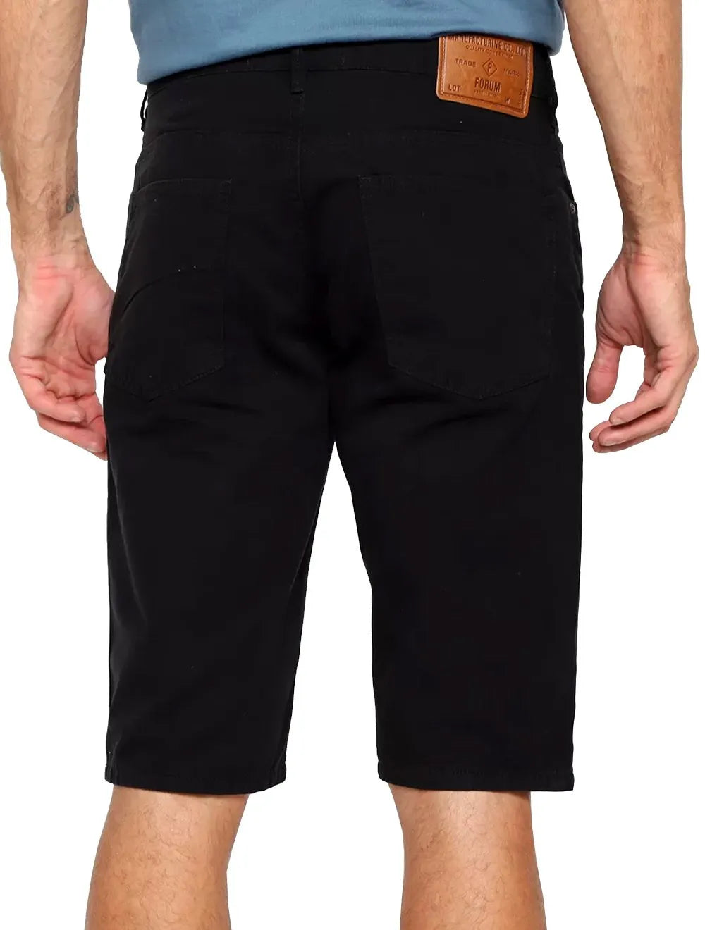 Bermuda Forum Masculina Regular Sarja Thiago Preta