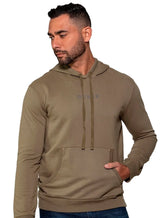Moletom Guess Masculino Hoodie Small Logo Silk Verde Militar