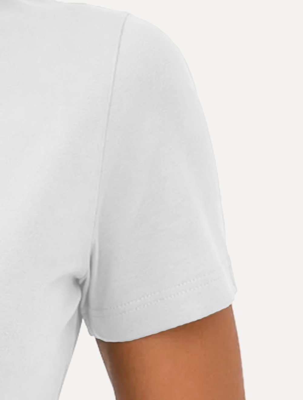 Camiseta Guess Feminina Patch Small Logo Branca