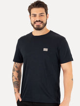 Camiseta Calvin Klein Jeans Masculina Light Square Azul Marinho