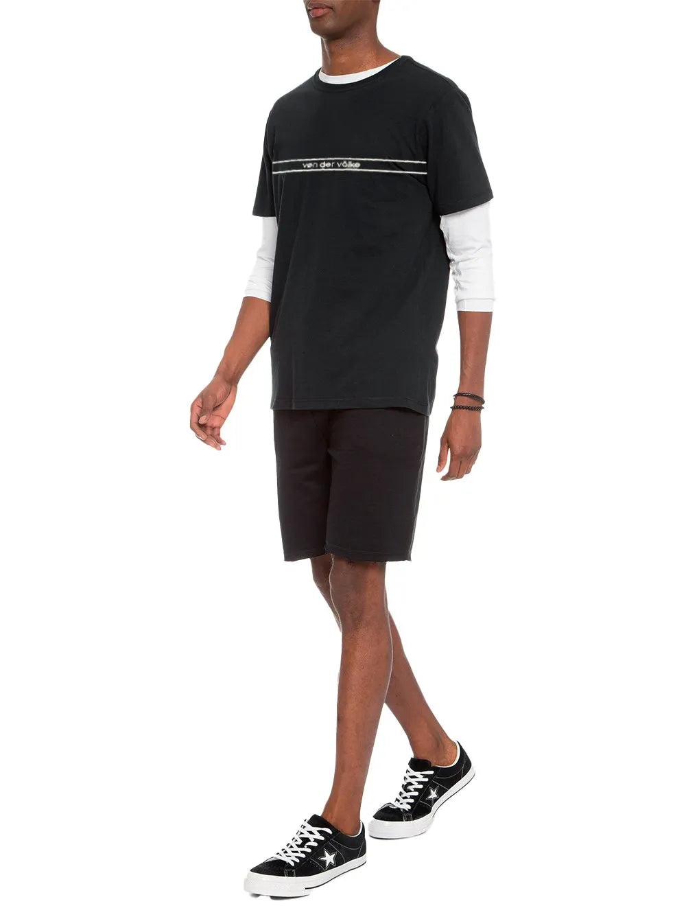 Camiseta Von der Volke Masculina Origineel Essential Preta
