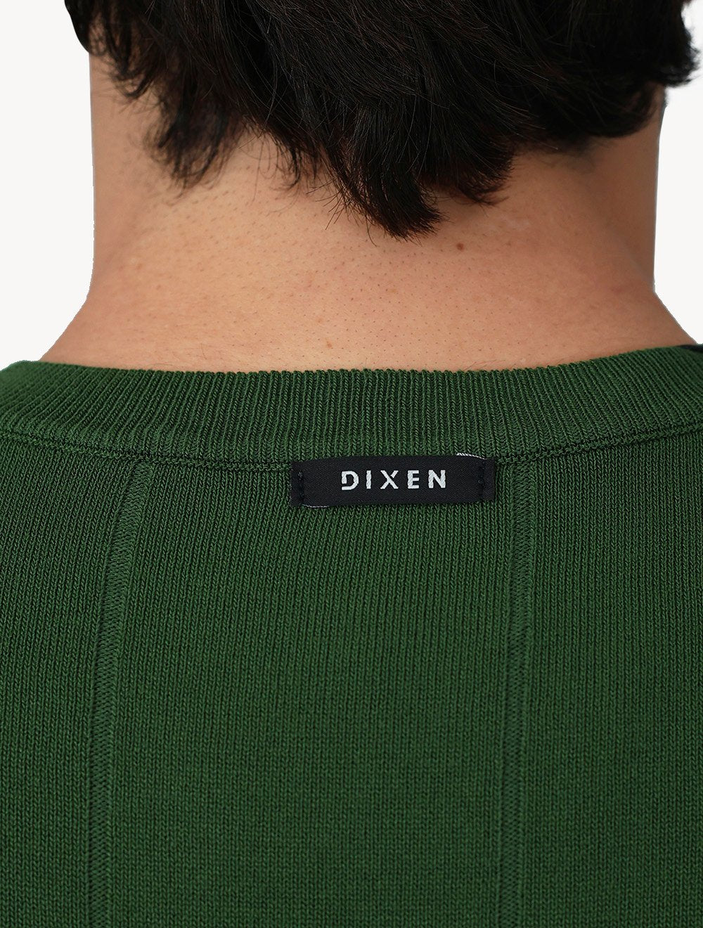 Camiseta Dixen Masculina Tricot Manga Curta Gola Careca Verde