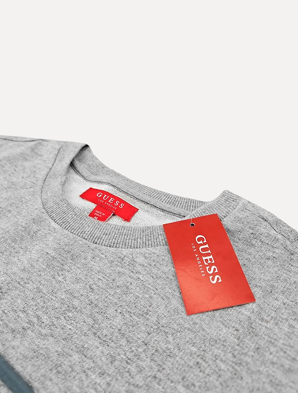 Moletom Guess Masculino Bordado Degrade Cinza Mescla