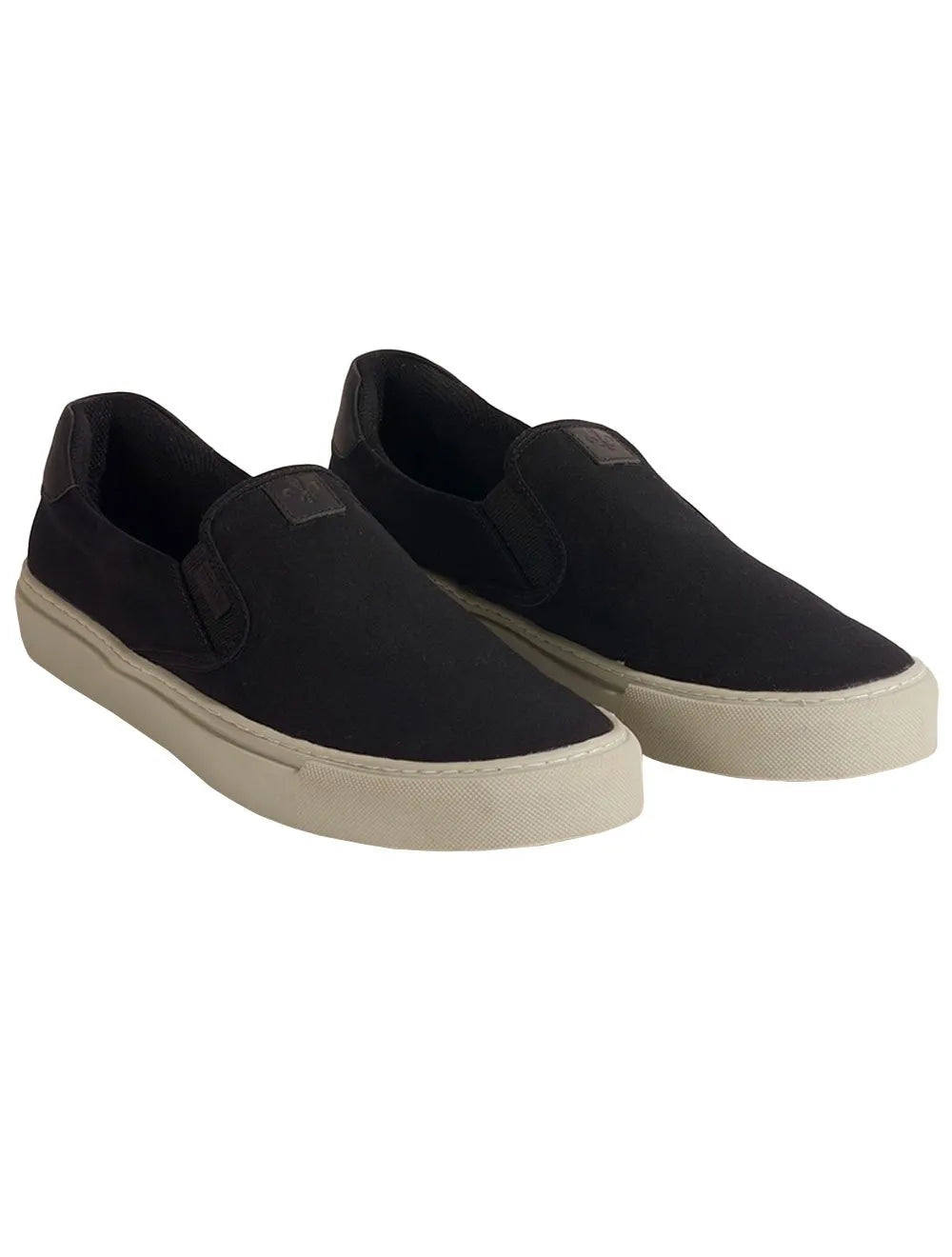 Tênis Dudalina Masculino Zara Slip On Lona Mistral Napa Logo Preto