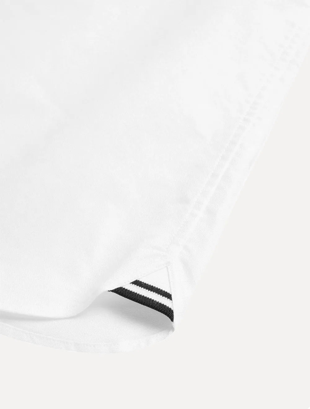 Camisa Fred Perry Masculina Oxford Pocket Black Logo Branca