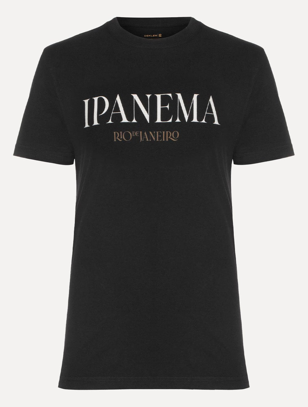 Camiseta Osklen Masculina Regular Vintage Ipanema Serif Preta