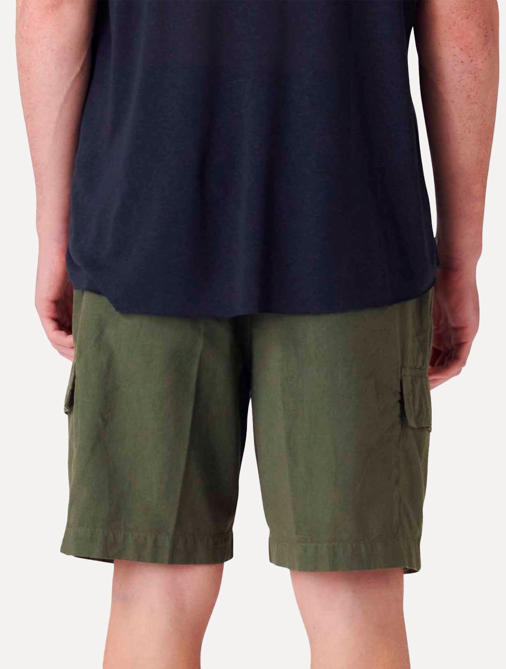 Bermuda Osklen Masculina Cargo Cotton Linen New Verde Militar