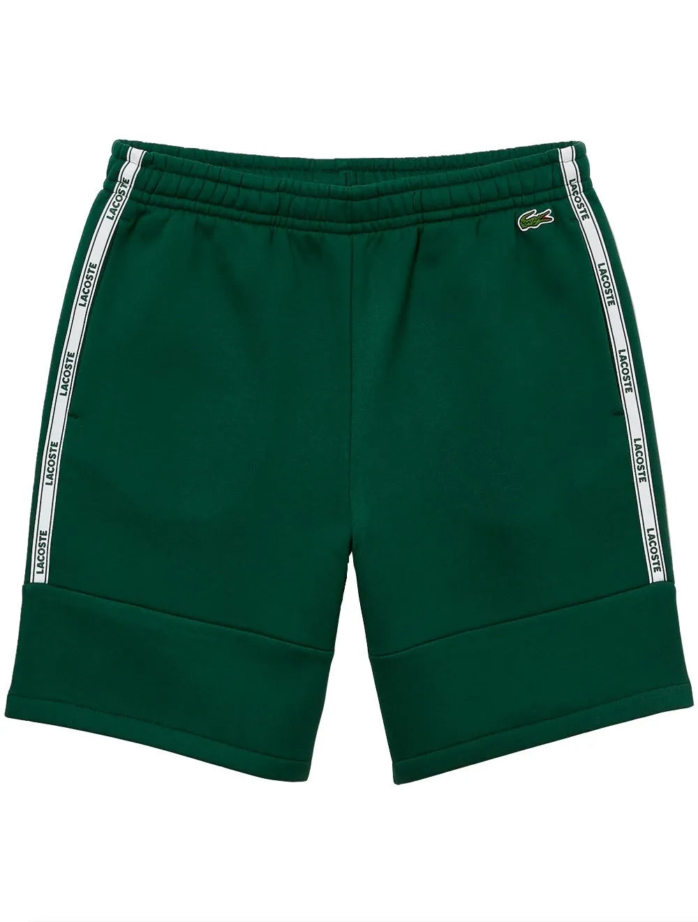 Bermuda Lacoste Masculina Moletom Fleece Signature Sash Verde
