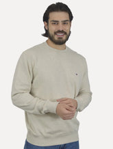 Moletom Tommy Hilfiger Masculino Crewneck Essential Terry Areia