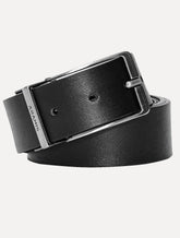 Cinto Aramis Masculino Dupla Face Couro Saffiano Sun Café / Preto