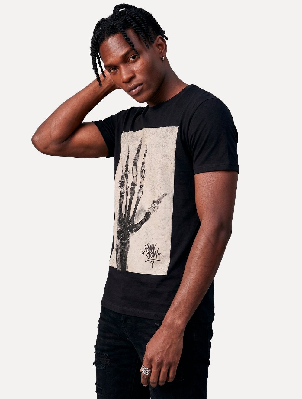 Camiseta John John Masculina Regular Fit Ring Preta
