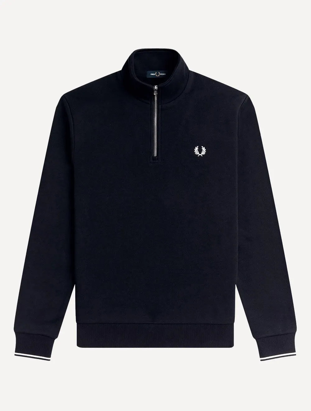 Blusa Fred Perry Moletom Masculina Regular Half Zip Azul Marinho