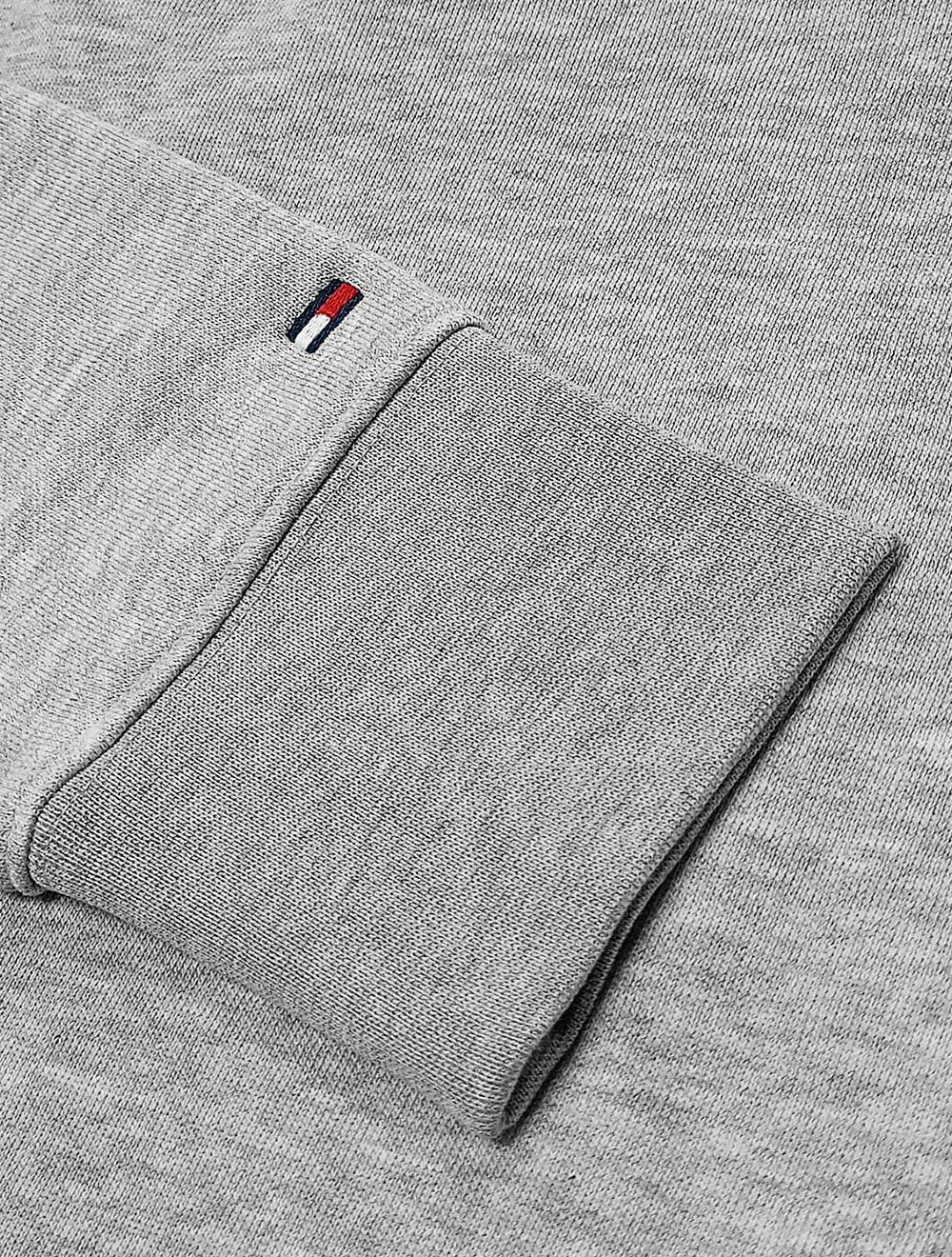 Moletom Tommy Hilfiger Masculino Track Graphic Half Zip Cinza Mescla