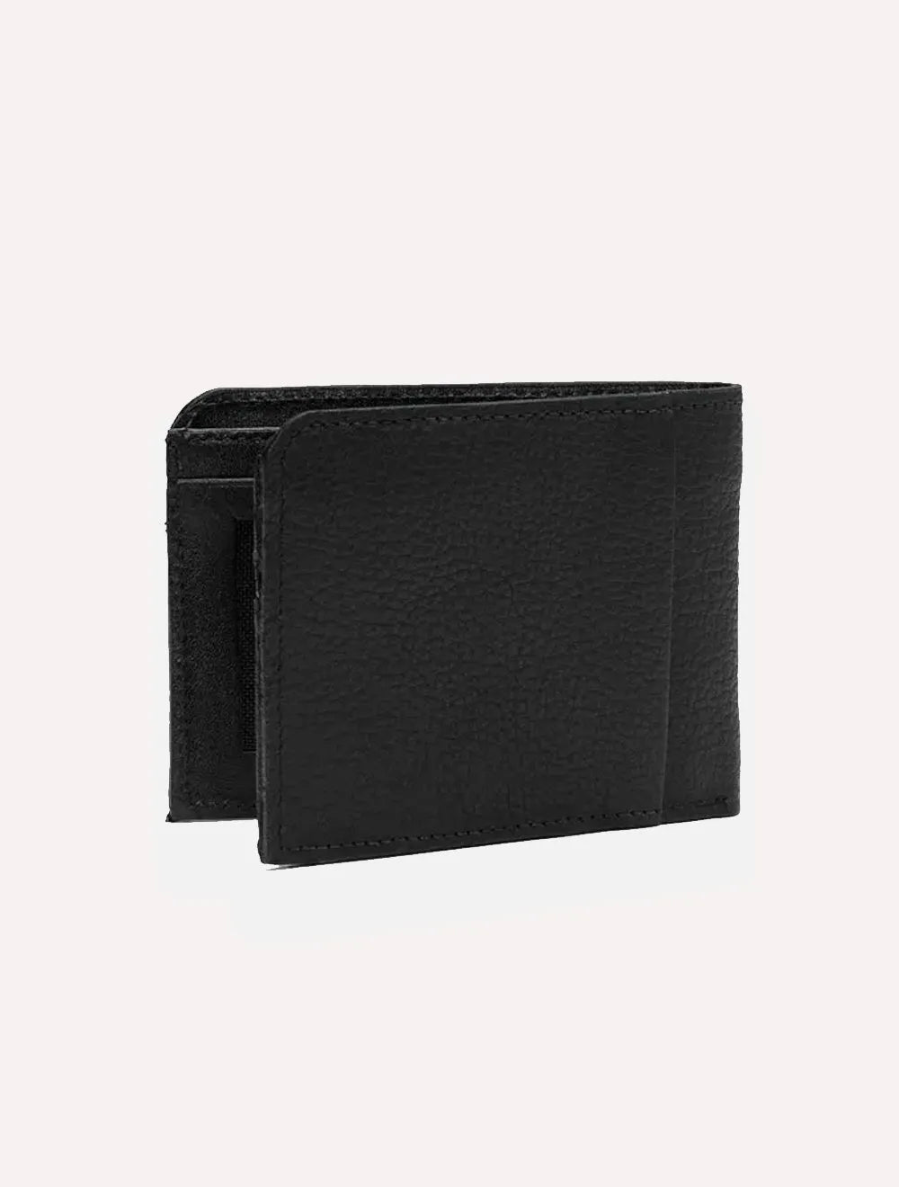 Carteira Calvin Klein Jeans Masculina Couro CK Queima Preta