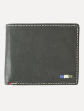 Carteira Reserva Masculina Couro Parma Cinza Escuro