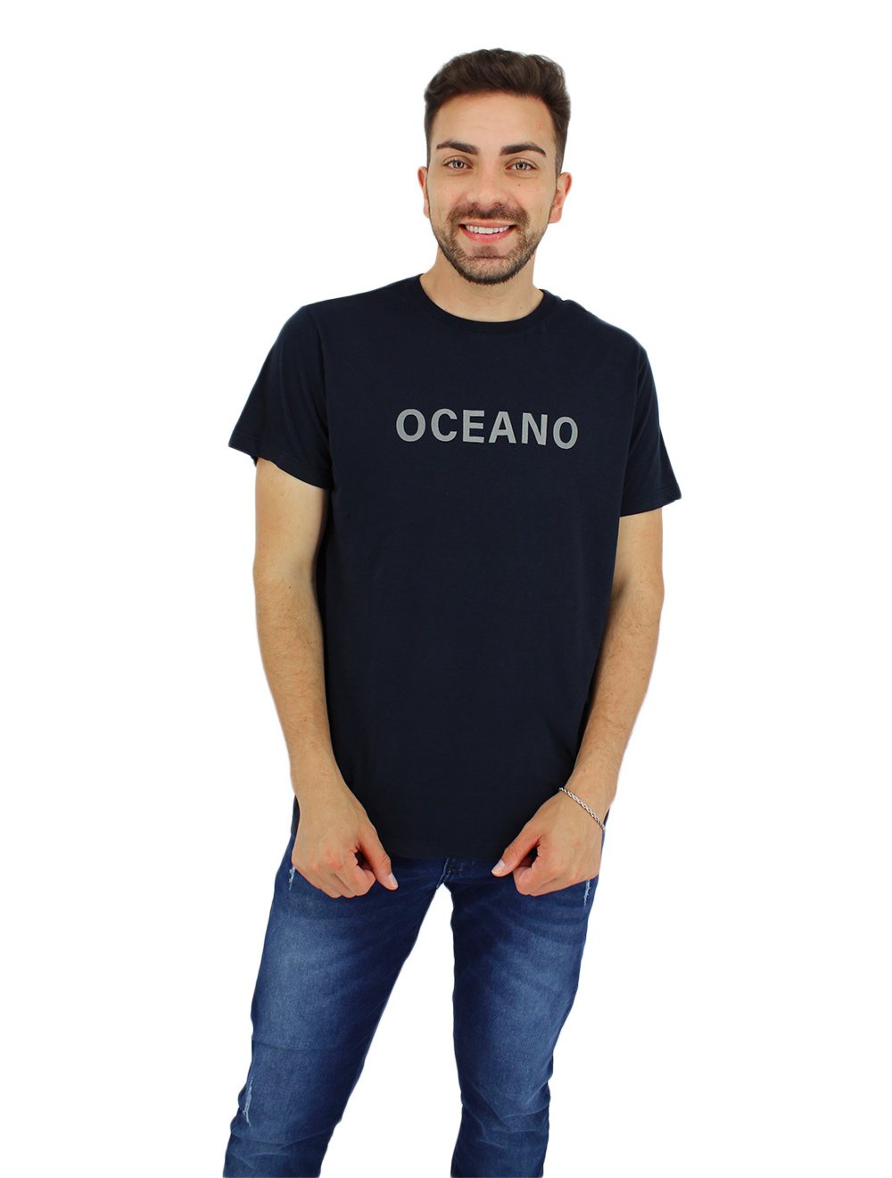 Camiseta Foxton Masculina Oceano Azul Marinho