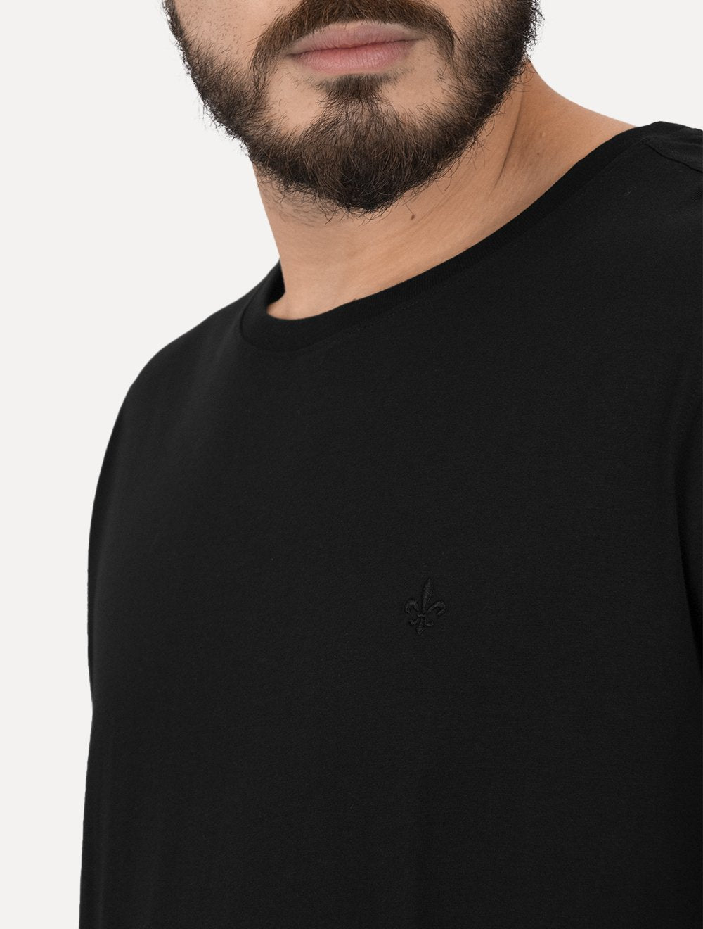 Camiseta Dudalina Masculina Ultrasoft Cotton Logo Preta