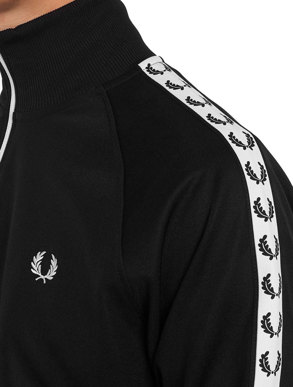 Jaqueta Fred Perry Masculina Regular Taped Track Preta