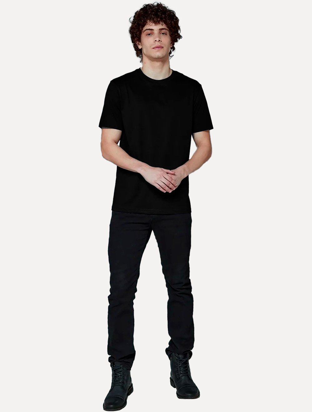Camiseta John John Masculina Regular Fit Pima Cotton Preta