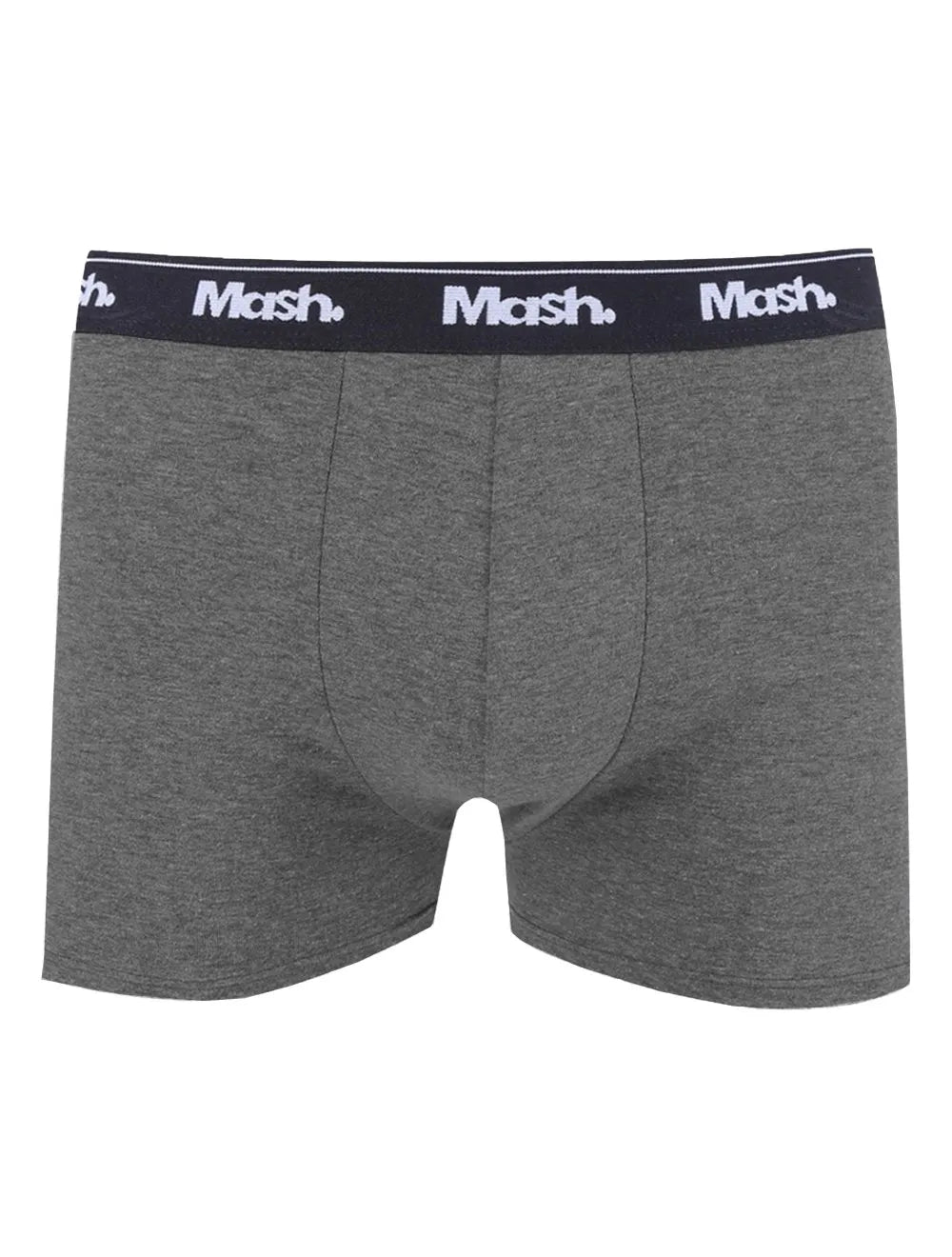 Cueca Mash Boxer Cotton Basic Grafite Mescla
