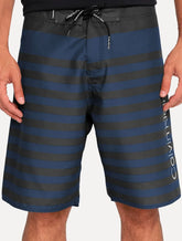 Bermuda Calvin Klein Swimwear D'Água Masculina Faixas Chumbo Azul Escuro