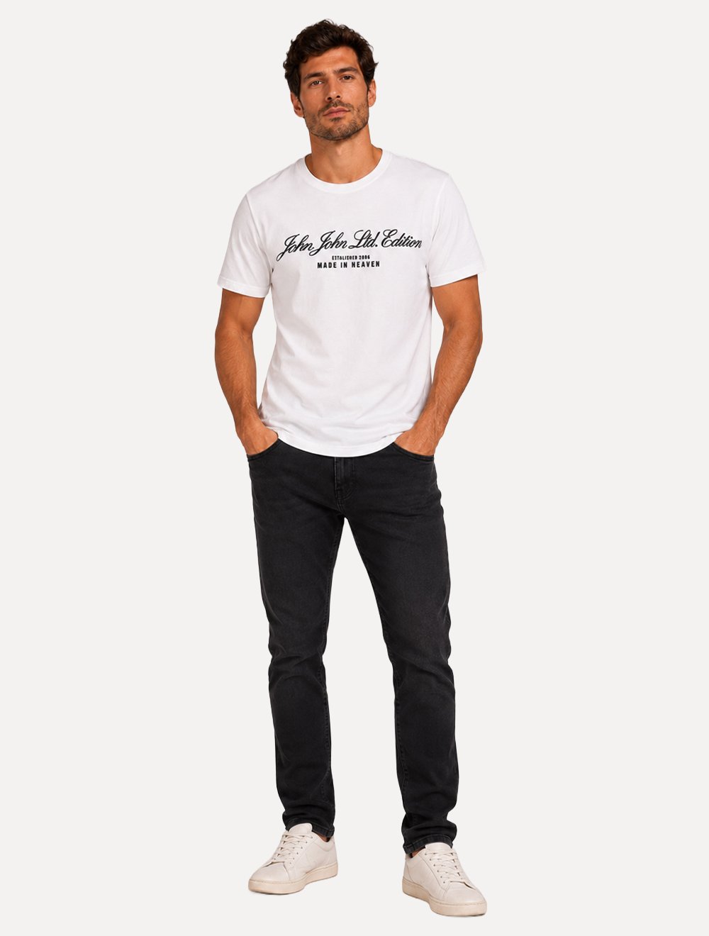 Camiseta John John Masculina Regular Fit Ltd Clean Branco