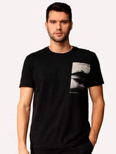 Camiseta Osklen Masculina Slim Vintage Rio Mirror Preta