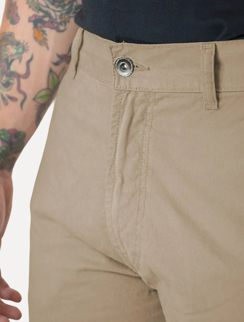 Bermuda Ellus Masculina Classic Color Twill Zetex Cáqui