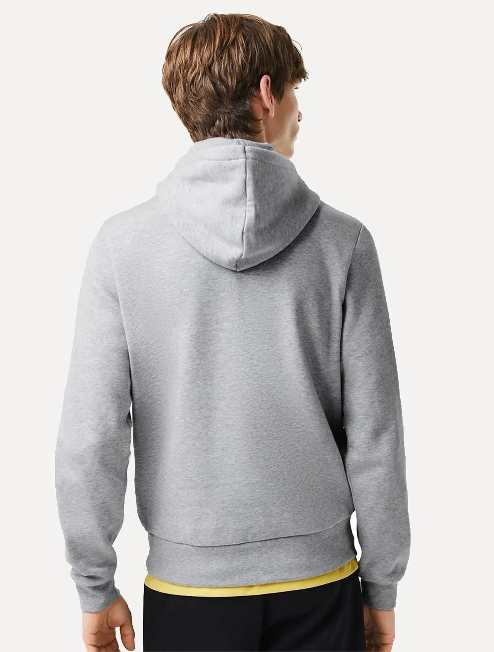 Moletom Lacoste Masculino Organic Cotton Hooded Cinza Mescla