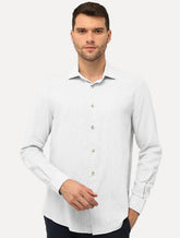 Camisa Aramis Masculina Slim Linho Algodão Branca