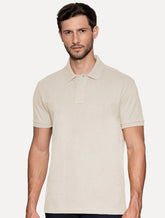 Polo Aramis Masculina Regular Basic Piquet Surton Mono Logo Areia