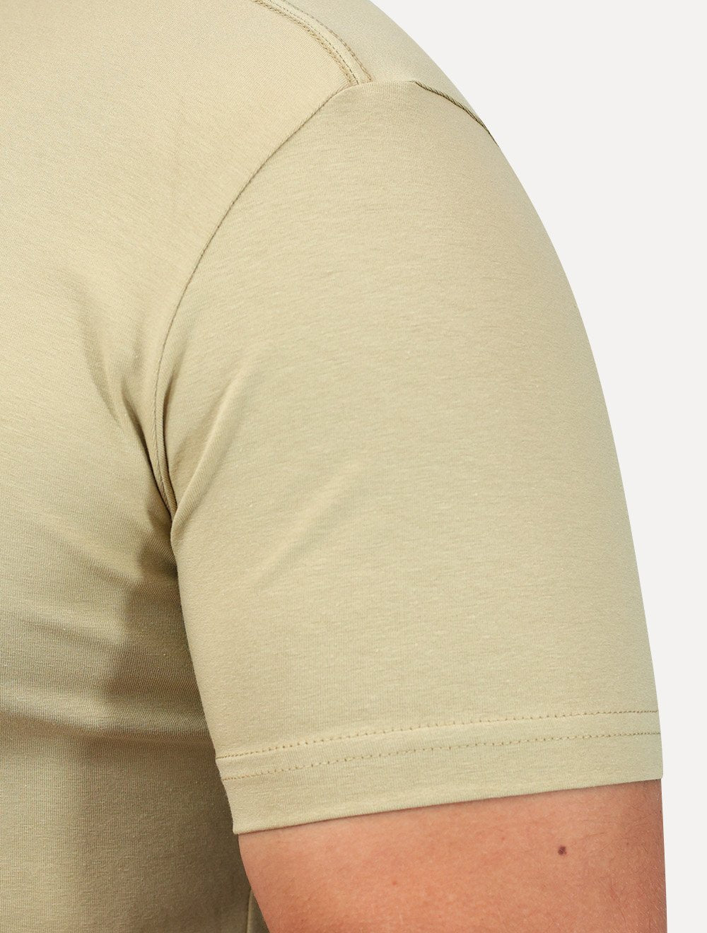 Camiseta King & Joe Masculina Premium Cotton Flex Estampada Cáqui
