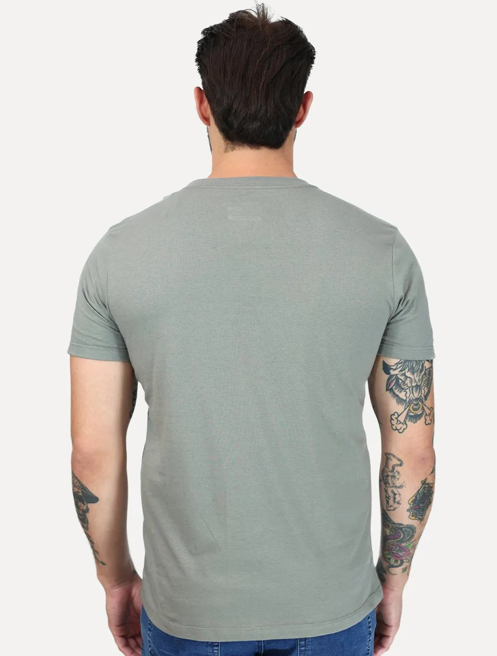 Camiseta John John Slim Fit One Cinza Médio