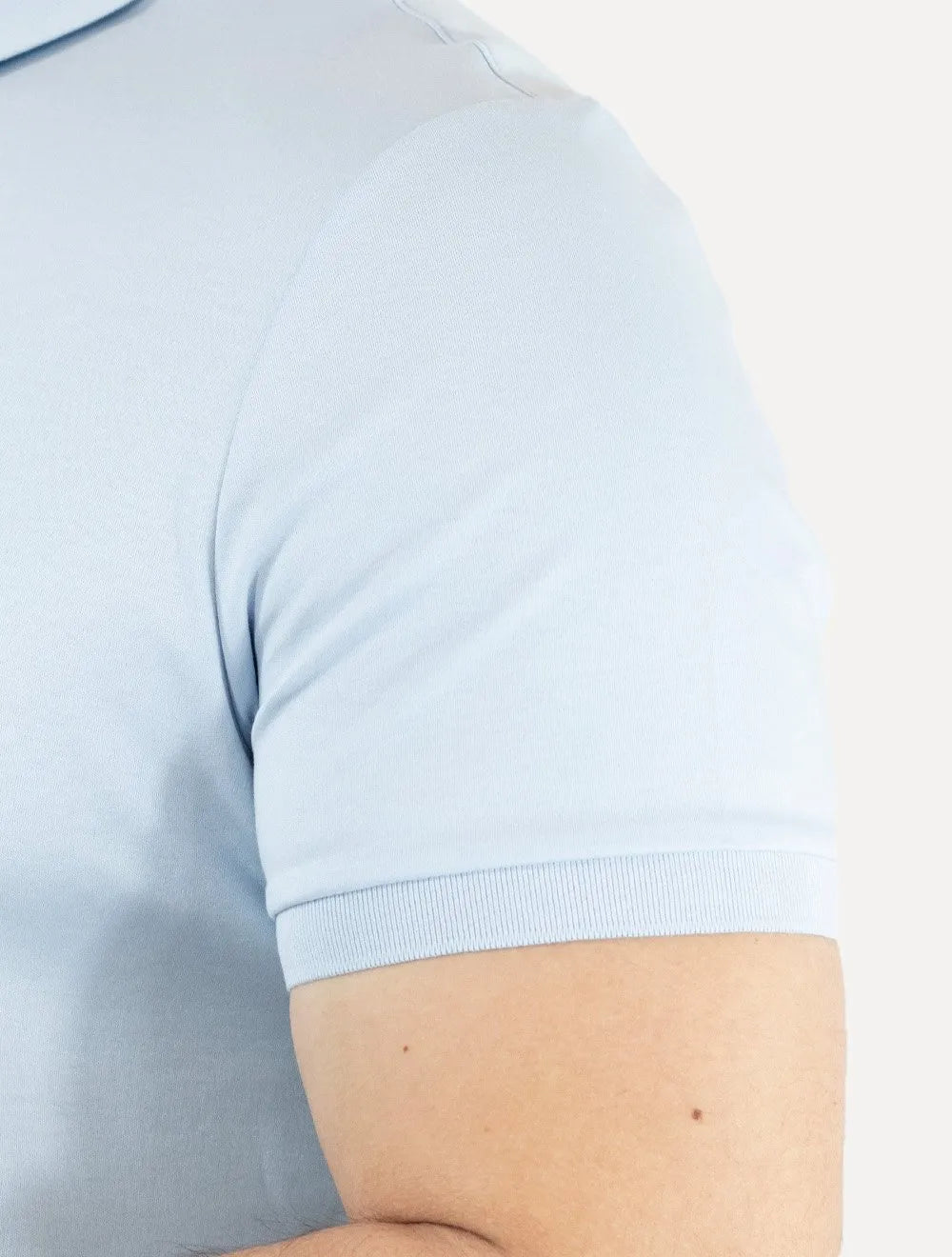 Polo Tommy Hilfiger Masculina Interlock Liquid Azul Claro