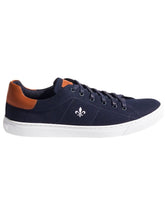 Tênis Dudalina SL Lona Mistral Napa Logo Azul Marinho