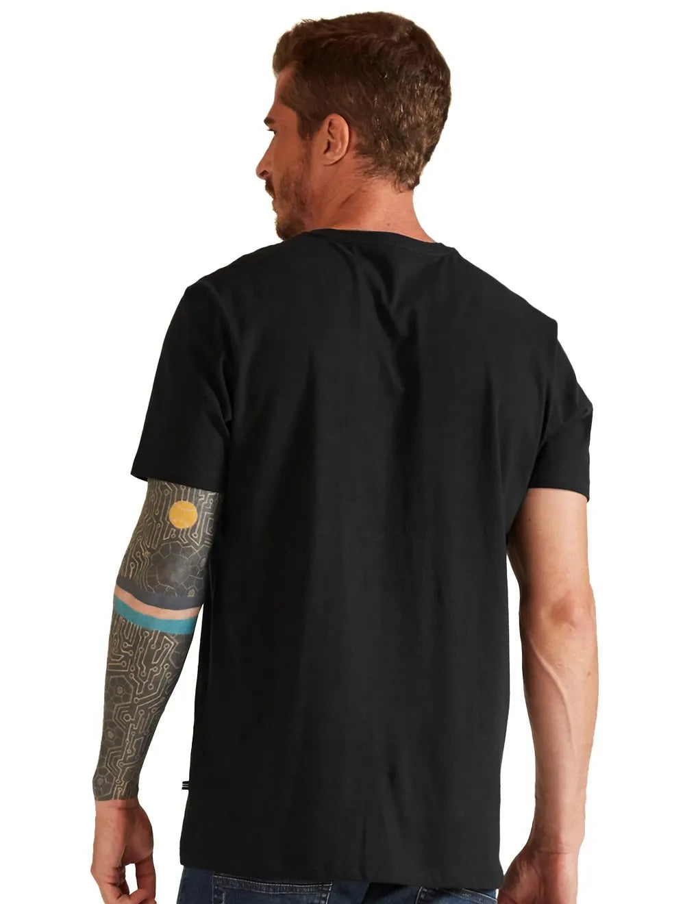Camiseta Nautica Masculina Explorer World Preta