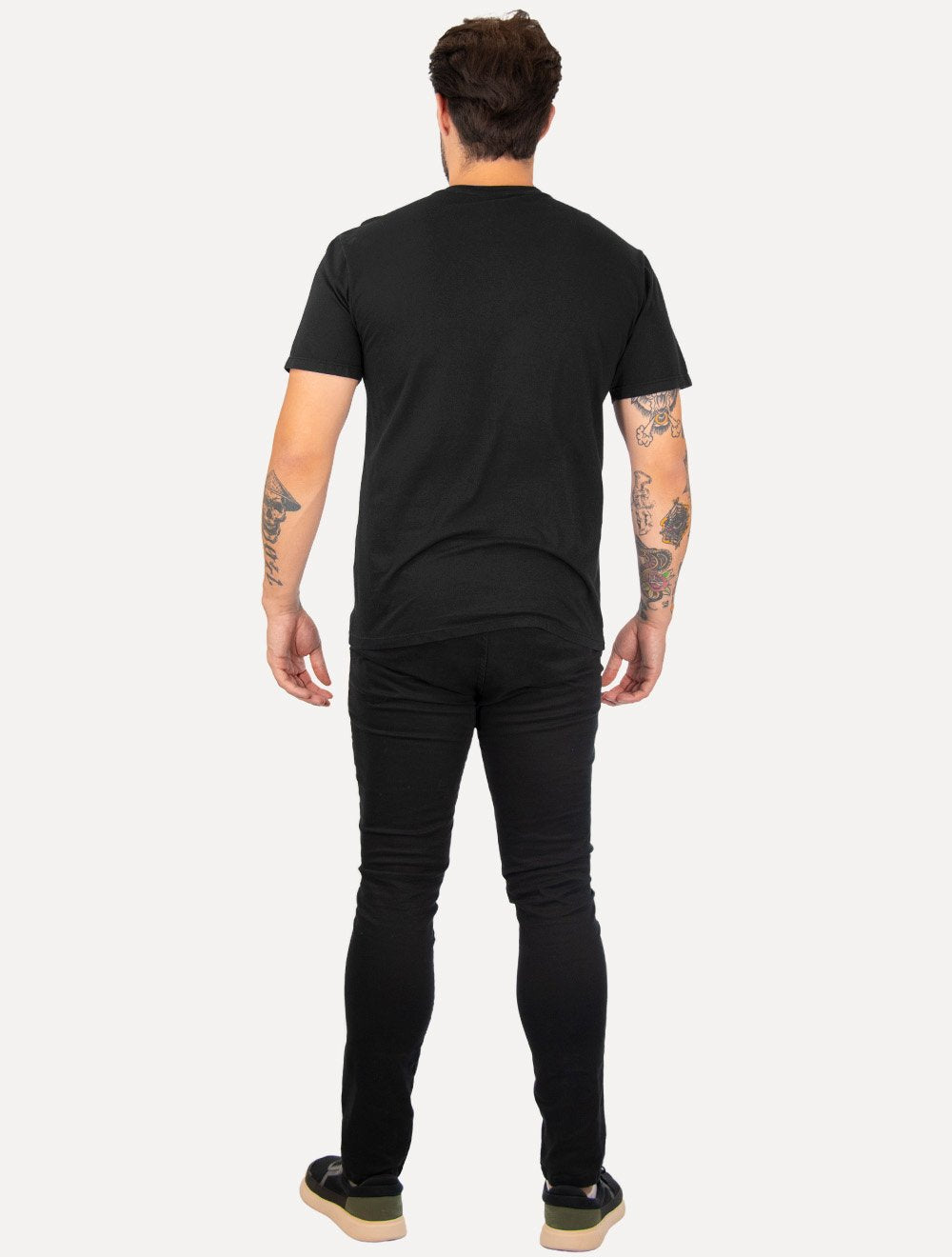 Camiseta Tommy Jeans Masculina Regular TJ RWB Flag Preta