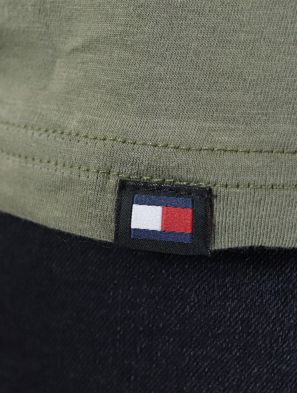 Camiseta Tommy Jeans Masculina Regular Athletic Club Verde Militar