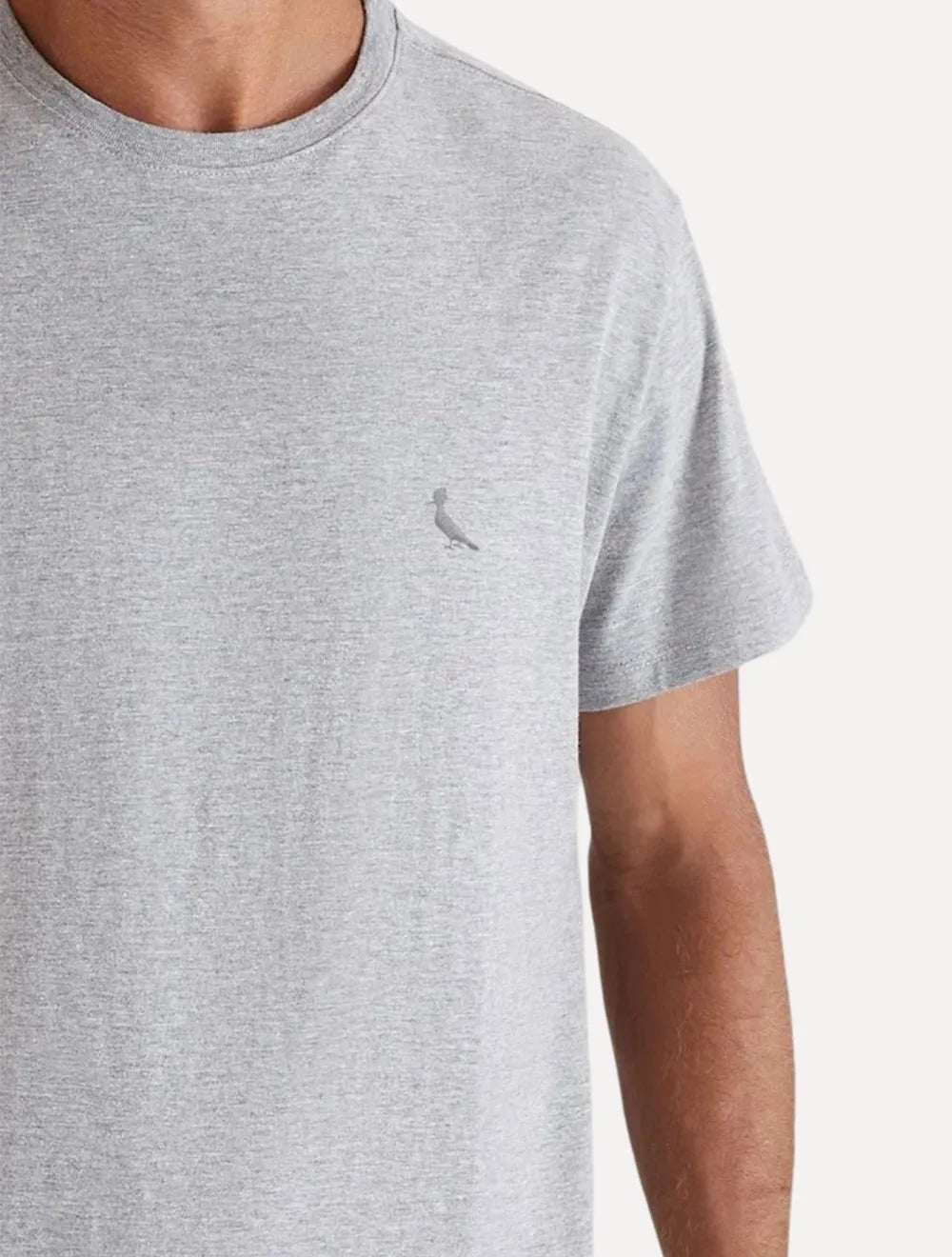 Camiseta Reserva Masculina Basic Color Nevoa Cinza Mescla