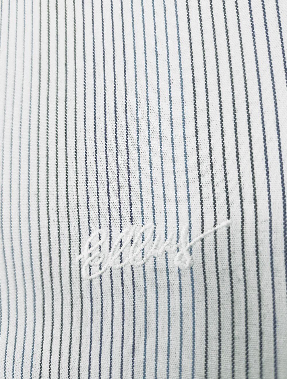 Camisa Ellus Masculina Regular Tricoline Lodge Classic Listrada Branca