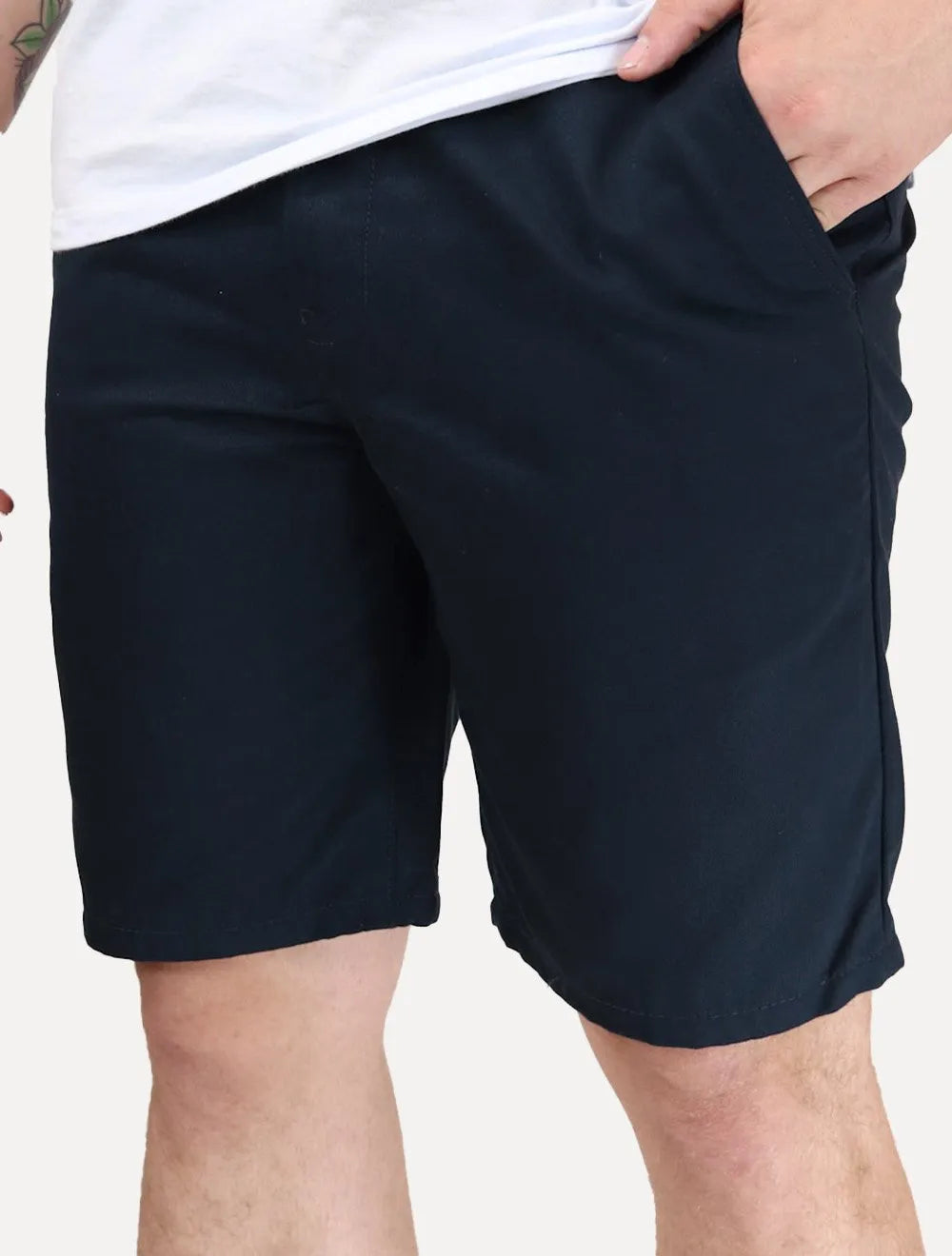 Bermuda Levis Masculina Sarja Chino Straight Azul Marinho