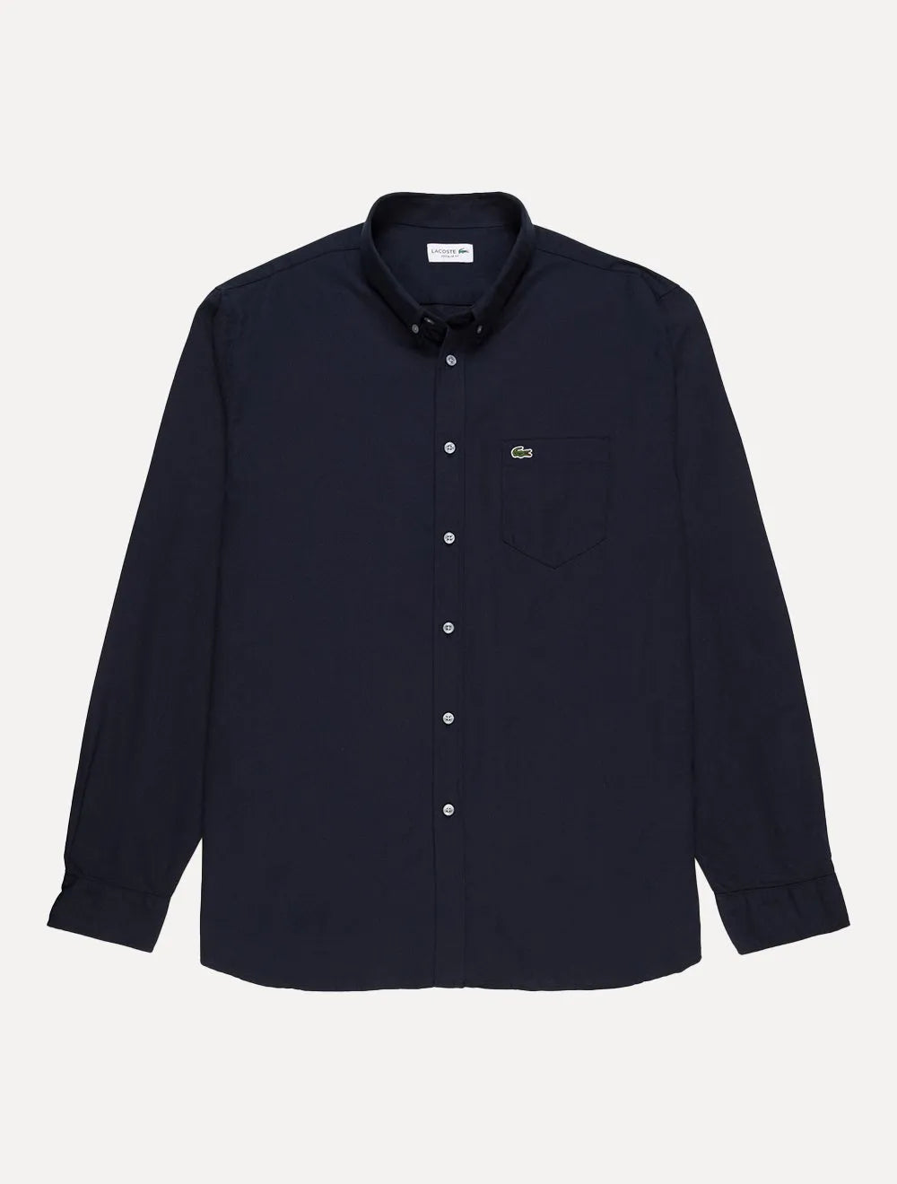Camisa Lacoste Masculina Regular Fit Oxford Classic Azul Marinho